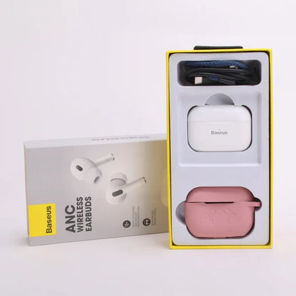 Baseus Anc Wireless Earbuds Pro 2 – Hybrid Active Noise Cancellation, Bluetooth 5.3, 38h Battery Life, Smart Touch, Ipx5 – Available In Black & White